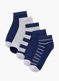 اشتري Men's Assorted Ankle Length Socks - Set of 5 في الامارات