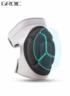 Buy The Knee Pads with Thick Eva Foam Pads Can Adjust The Kneeling Pads, Anti -collateral Sponge Sports Knees, Suitable For Football Basketball Fitness Roller Skating, Sports Protective Gear in UAE