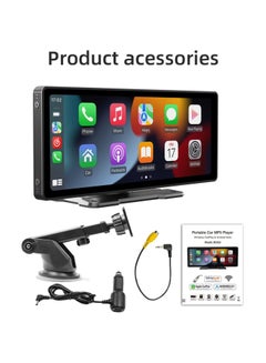 Buy 9.3 Inch Car Touch Screen Wireless Carplayer Android Auto Car Portable Radio Bluetooth MP5 with Mirror Link FM Transmitter AUX Output USB TF in Saudi Arabia