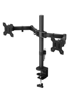 Buy Monitor Mount Stand Dual Lcd Led Monitor Arm for Desk, Heavy Duty Gaming Monitor Stand Fully Adjustable Arms Hold 2 Screens Up to 27 Inches in Saudi Arabia
