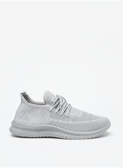 اشتري Men Textured Sports Shoes with Lace-Up Closure في الامارات