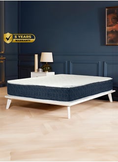 Buy Watin | Multi Layer Bed Mattress 12 Layers Thickness 24 cm Size Queen - 140x190 cm - Blue & White in Saudi Arabia