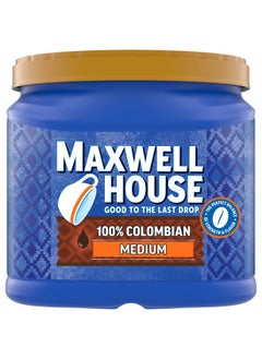 Buy Maxwell House 100% Colombian Medium Roast Ground Coffee (24.5 Oz Canister) in UAE