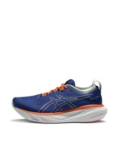 Buy Men Gel-Nimbus 25 Outdoor Running Sneakers Dark Blue/Orange in UAE