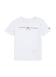 Buy Tommy Hilfiger Baby's  Essential Logo T-Shirt, White in UAE