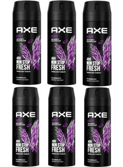 Buy Pack of 6 Excite Body Deodorant Spray Crisp Coconut And Black Pepper Scent 6x150ml in UAE