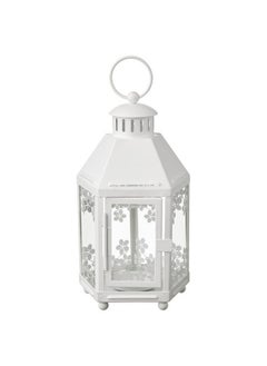 Buy Lantern For Tealight In Outdoor White 21 Cm in Saudi Arabia