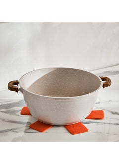 Buy La Natura Deep Induction Casserole with Trivet 41 x 14 x 32 cm in Saudi Arabia