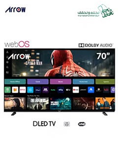 اشتري 70 Inch WEB OS Smart LED TV,Built-In Wi-Fi, Smart Apps Shahid, YouTube, Netflix, HDMI And USB Connectivity, Quad-Core, 1.5 GB RAM, 8 GB Memory, RO-70LPW في السعودية