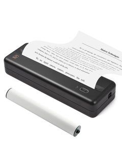 اشتري MT810 A4 Portable Paper Printer Thermal Printing Wireless BT Connect Compatible with iOS and Android Mobile Photo Printer Support 210mm/110mm في الامارات