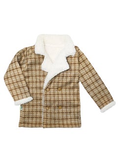 Buy Baby fur lined jacket with collar in Egypt