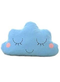 Buy Decorative Cute Cloud Pillow - Blue in UAE