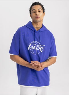 Buy Defactofit Nba Los Angeles Lakers Oversize Fit T-S in UAE