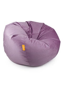 Buy Jumbble Suede Bean Bag with Filling | Ultimate Indoor Lounging Chair for All Ages | Velvet Soft Fabric | Filled with Polystyrene Beads(XXL, Dark Pink) in UAE