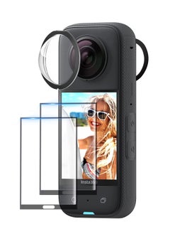 Buy Lens Guards Protector Compatible with Insta360 X3 Anti-scratch HD Protective Shell Case Insta360 X3 LCD Tempered Glass 9H Hardness For ONE X3 Panoramic Cameras Accessories in UAE