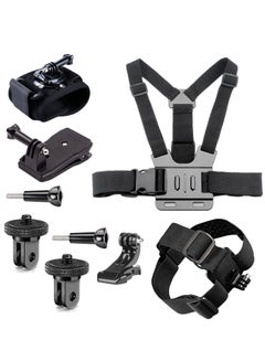 Buy Camera Accessory Kit Chest Mount Wrist Strap Backpack Clip Mount Compatible with Insta360 One X2/GO 2/One R/One X/Osmo Action/Hero 11/10/ 9/ 8/ 7/ 6/5/4/3 in UAE