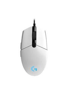 Buy G102 6-keys RGB Glowing 6000DPI Five-speed Adjustable Wired Optical Gaming Mouse, Length: 2m (White) in UAE