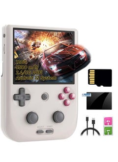 Buy RG405V Retro Handheld Game, Android 12 System with 4.0-Inch IPS Touch Screen, Supports 5G WiFi Bluetooth 5.0 Connection, Built-in 5500mAh Large-Capacity Battery, and 128G TF Card 3172 Games (Gray) in Saudi Arabia