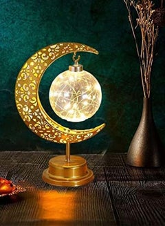 Buy Led Decorative Ramadan Light Moon Light Handmade Usb Wrought Iron Night Light Decorative Lights Adjustable Color Lights in Saudi Arabia