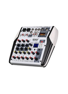 Buy BOMGE 6 Channel DJ Audio Sound Mixer Professional Soundboard Stereo Recording MP3 USB BT Input 48V Phantom Power 99 DSP Processor Large Screen with Switch Indication DJ Mixer Board in Saudi Arabia