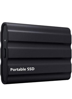 اشتري External Hard Drive, External Portable SSD, Computer Hard Drives, Ultra Slim USB 3.1 Type-C with USB-A, Easy to Carry Black-500GB في السعودية