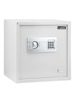 Buy Large Safe Box for Home Office with Digital Keypad and Key Lock, Security Locker Protect Documents Cash Jewelry Passports (Size 40x38x30cm) white in UAE