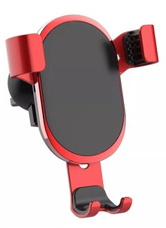 اشتري MG01 360 degree Rotate Metal Gravity Sensor Car Air Vent mobile phone Holder Black/Red في الامارات