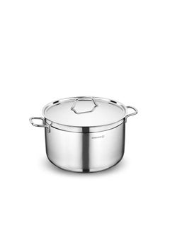 Buy Korkmaz Stainless Steel Deep Pot 18/10Korkmaz Stainless Steel Deep Pot 18/10Korkmaz Stainless Steel Deep Pot 18/10 in Saudi Arabia