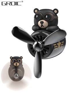 Buy Bear Pilot Car Air Freshener Cute Car Diffuser Rotating Propeller Air Outlet Vent Fresheners Aromatherapy Ornament Car Accessories Automotive Air Fresheners for Cars in Saudi Arabia