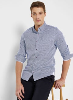 Buy Men Slim Fit Printed Casual Cotton Shirt in UAE