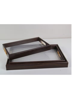 Buy A set of serving trays with a modern and elegant design, of 3 pieces in Saudi Arabia