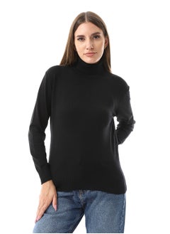 Buy Turtle Neck Regular Fit Plain Top in Egypt