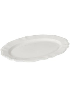 Buy Muff Serving Platter, White - 36x25 cm in UAE