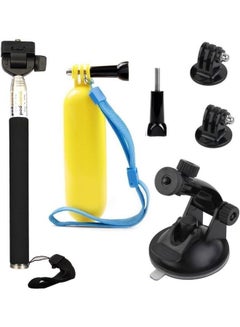 Buy Action Camera Accessories Pack Selfie Stick Floating Handle Suction Cup Mount Compatible with GoPro in UAE