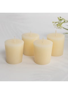 Buy Hue Vanilla Cupcake Votive Candle, Ivory - Set of 4 in UAE