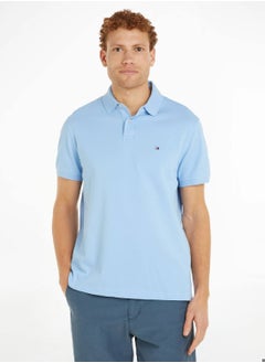 Buy Men's 1985 Collection Regular Fit Polo -  Stretch organic cotton, Blue in Saudi Arabia