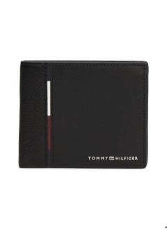 Buy Men's Casual Leather Card And Coin Wallet, Black - Leather in Saudi Arabia