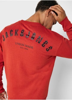 Buy Logo Crew Neck Sweatshirt in Saudi Arabia