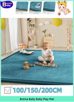 Buy Baby Play Mat Coral Velvet Nursery Rug Extra Thick Kids Crawling Foam Floor for Babies, Kids  Thick Playmat for Babies, Toddlers - Crawling Mat in Saudi Arabia