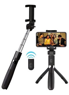 Buy SFII Wireless Selfie Stick Tripod With Remote Control in UAE