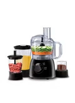 Buy Food Processor With Blender Jar Black in UAE