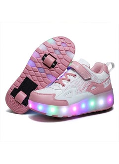 Buy Adult Two-wheel Charging Roller Skating Shoes Can Be USB Charged in Saudi Arabia