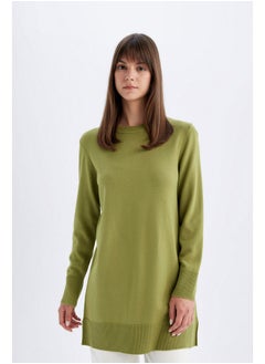 Buy Woman Tricot Regular Fit C Neck Long Sleeve Tunic in Egypt