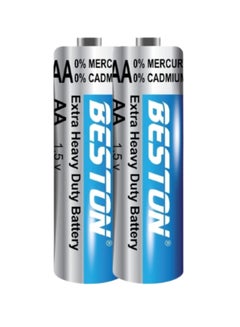 Buy Beston Extra Heavy Duty AA-R6S (Shrink) 2 PCS: Two-pack of extra heavy-duty AA-R6S batteries with shrink wrapping for added protection. in Egypt