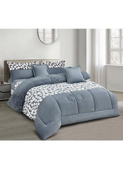 Buy Queen Comforter Set 6 Pieces Bed in A Bag Queen Comforters Queen Size,Complete Bedding Sets with Comforter, Flat Sheet, Fitted Sheet and Pillowcases Shams(TYH-003) in Saudi Arabia