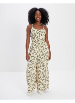 اشتري AE Easy Cinched-Waist Printed Jumpsuit في السعودية