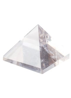 Buy Natural Clear Quartz Crystal Pyramid, Energy Generator, 3x3cm, Healing Crystal Pyramid for Protection and Positive Energy, Natural Quartz for Chakra Reiki Home Decor in Saudi Arabia