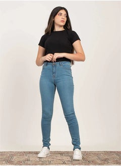 Buy High-Waist Light Wash Skinny Jeans. in Egypt