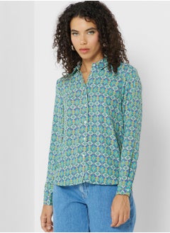 Buy Floral Printed Button Down Shirt in UAE