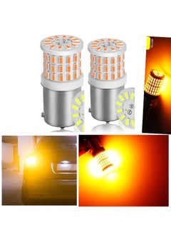 Buy 2 PCS 1156 Ceramic High Brightness Brake Light BAY15D LED Turn Signal Car Indicator Light Set 300% High Brightness Interior Light Yellow in Saudi Arabia